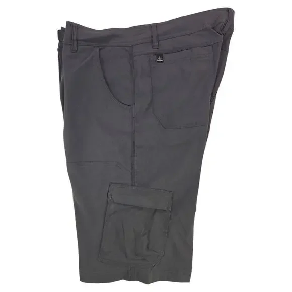 prAna | Gray Stretch Zion 12" Shorts | Size XL - Picture 4 of 4